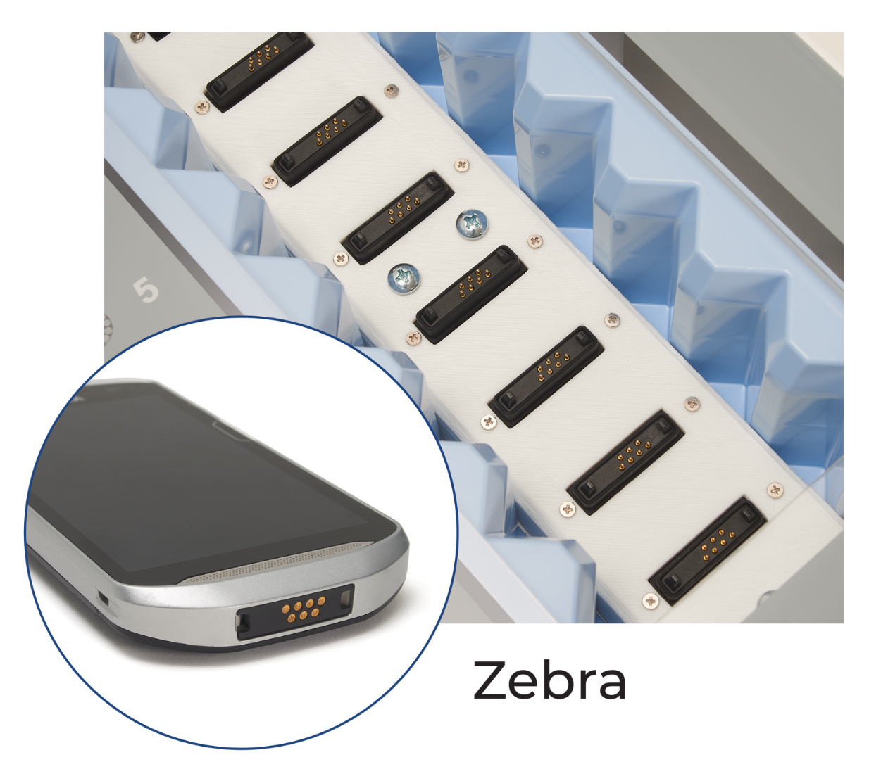 Zebra charging station